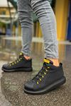 CH111 - GST Milano Erkek Bot SIYAH - SARI