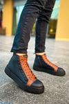 CH167 - GST Blazer Erkek Bot SIYAH/TABA