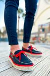 CH311 - Espadril Erkek Ayakkabı SIYAH - KIRMIZI